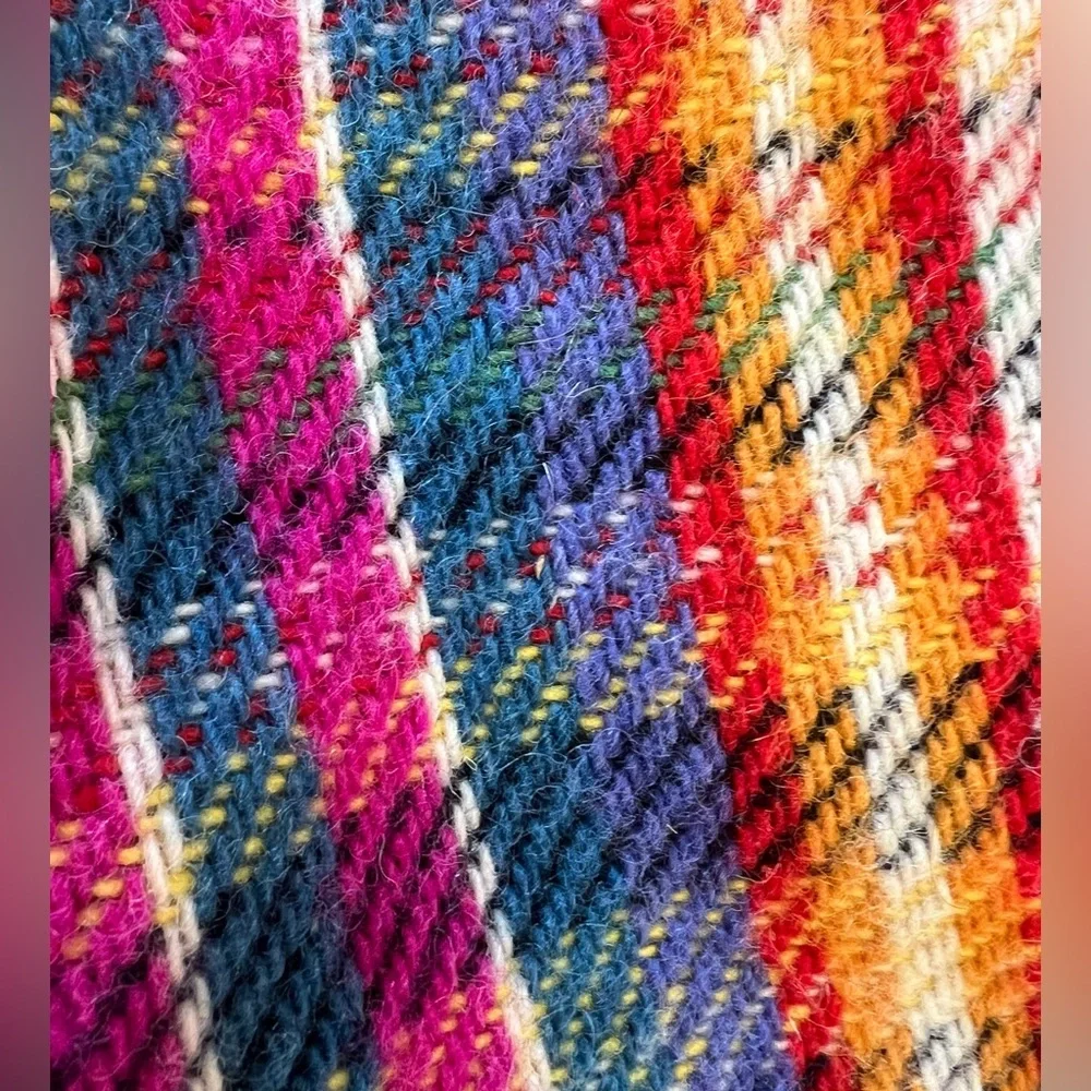 Missoni Masters Vintage Made in Italy by T&J Vestor Wool Throw Blanket